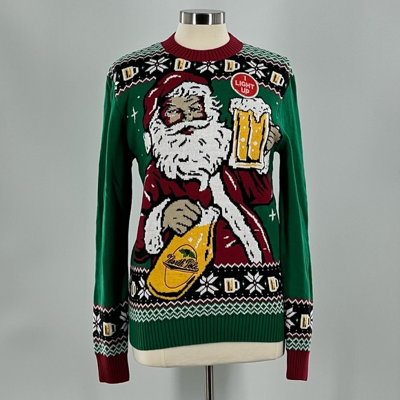 NWT Light Up Ugly Christmas Sweater - Picture 1 of 11